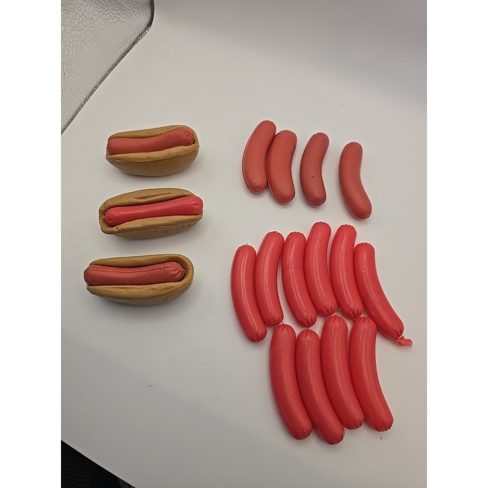 Vintage Mini Play Hot Dogs‎ And Buns